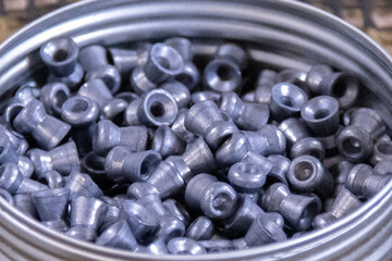 Tin of airgun pellets