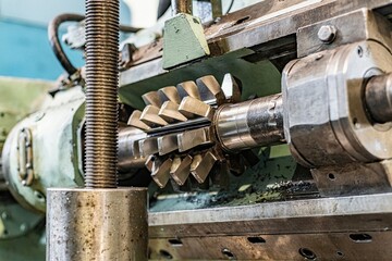 Worm cutter for the manufacture of gears on a gear cutting machine.