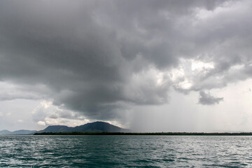 Tropical island in the South China Sea off of Borneo