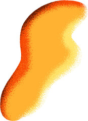 Grainy fluid shape element