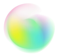 Blue Green Purple Blurred Gradient Non-regular colors blending circle