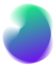 Blue Green Purple Blurred Gradient Non-regular colors blending circle
