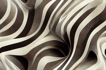 decorative zebra stripes pattern. repeat pattern for wallpaper, paper packaging, textile, curtains, duvet covers, print design. Generative AI