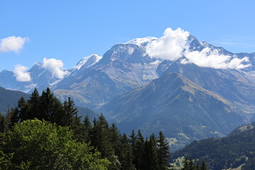 Mont Blanc massif Saint-Gervais-Les-Bains France Mont Joly 