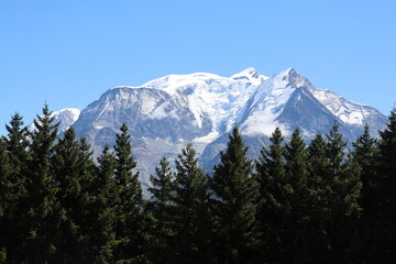 Mont Blanc massif Saint-Gervais-Les-Bains France Mont Joly 