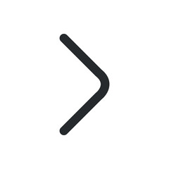 Arrow right icon, simple illustration