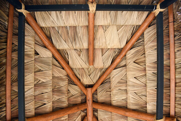 Shelter made with palm and wood