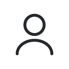User icon, user simple illustration