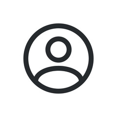 User icon, user simple illustration