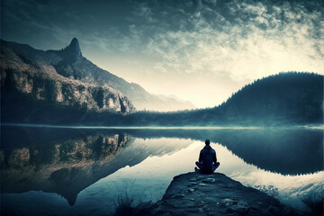 lake in the mountains