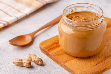 Peanut paste in an jar
