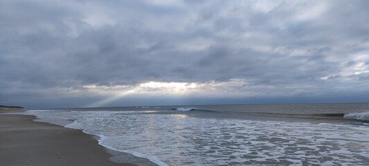 Sonnenstrahl an jütlands Nordseeküste
