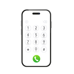 Phone keyboard with numbers and letters for the phone. User interface keyboard for smartphone. Keyboard template in a device with a touch screen. Vector illustration © StudioGraphic