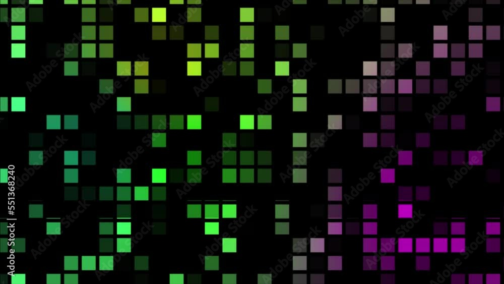 Poster animated colorful square box motion background. glowing disco floor square box moving dancing and pa