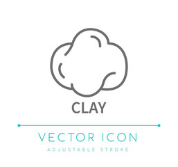 Clay Jewelry Line Icon