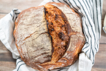 .Sourdough rye bread