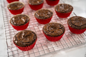 Chocolate peppermint cupcakes