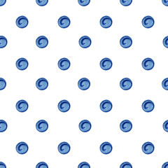 Watercolor seamless pattern with carl and confetti