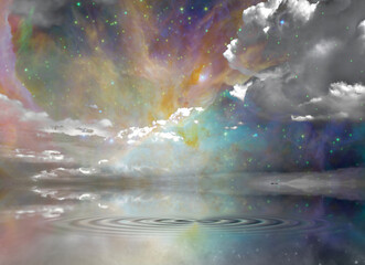 Quiet Waters and Starry Sky