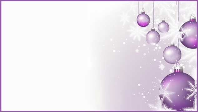 Purple Christmas ornament background/wallpaper, digital art