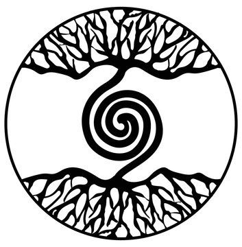 Tree of Life Pendant, Yggdrasil  vector