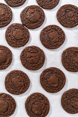 Chocolate Cookies with Chocolate Hearts
