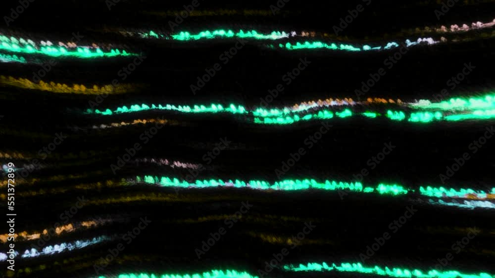Poster black background with neon lines running in different directions. motion. dark background with brigh