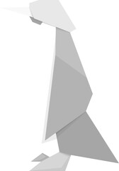 Origami bird penguin made of paper vector © Sonika
