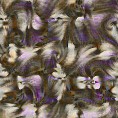 Obraz premium Marbled floral decorative pattern. Seamless botanical wash for organic all over print. Retro fashion tile. 