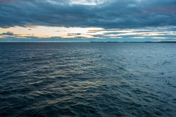 Fototapeta premium The Gulf of Maine at sunset.