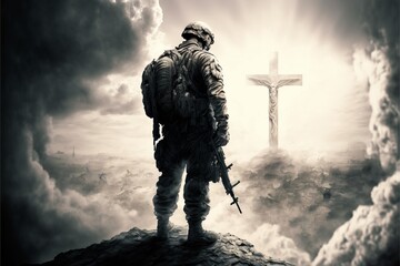 God is watching from above. 