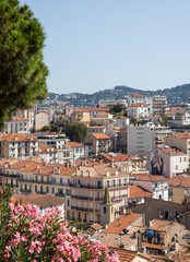 Obraz premium View of the old town architecture Cannes France