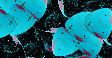 Detail of an old chair. Worn surface. Rust. Various background options. Bright colors. Minimalism. Sustainability