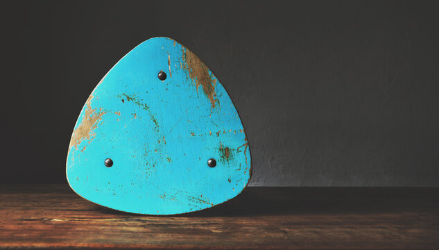 Detail of an old chair. Worn surface. Rust. Various background options. Bright colors. Minimalism. Sustainability