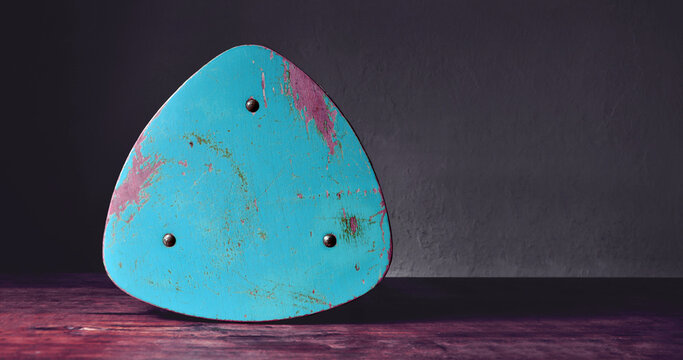 Detail of an old chair. Worn surface. Rust. Various background options. Bright colors. Minimalism. Sustainability