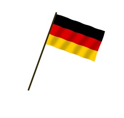 Flag of Germany blowing in the wind.