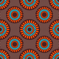 African Fabric Tribal Pattern Design Art seamless, ethnic 