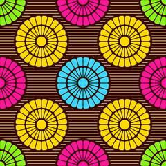 African Fabric Tribal Pattern Design Art seamless, ethnic 