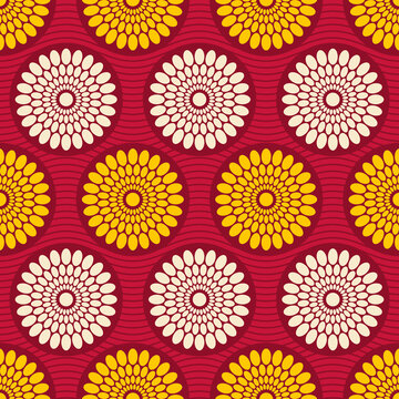 African Fabric Tribal Pattern Design Art seamless, ethnic 