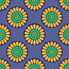 African Fabric Tribal Pattern Design Art seamless, Ethnic Pattern