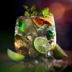 Fresh Cocktail Glass - 551380884