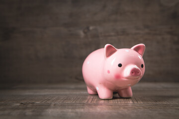 piggy bank on the table