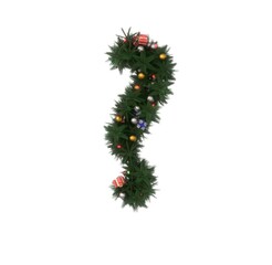 Decorative Wreath Font - Question Mark
