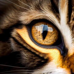 Cat's eyes close-up - 551383620