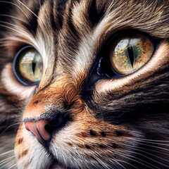 Cat's eyes close-up - 551383623
