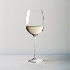 Glass with white wine - 551383640
