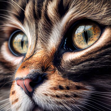 Cat's eyes close-up