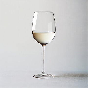 Glass with white wine