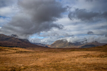 clouds over the mountains