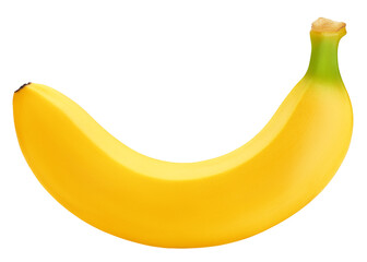 Banana isolated on white background, clipping path, full depth of field